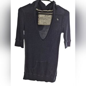 Abercrombie & Fitch Navy Blue Sweater